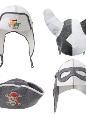 Wool Felt Sauna Hat Anti Heat Russian Banya Cap For Bath Hou