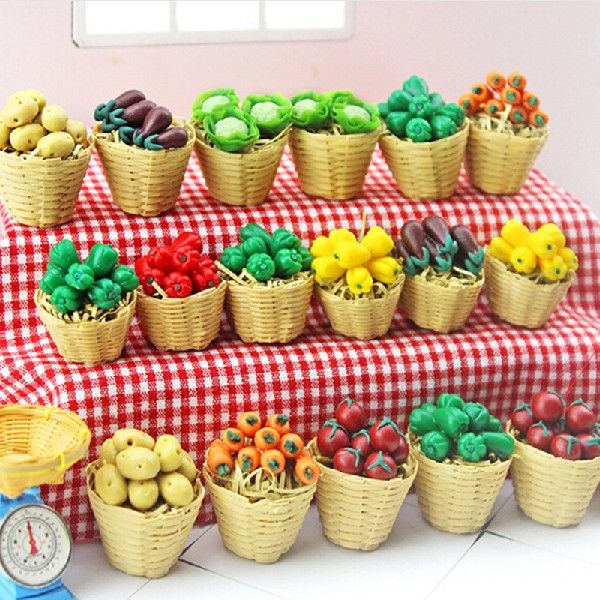 新品1:12 Mini Simulation Artificial Fruits and Vegetables Do