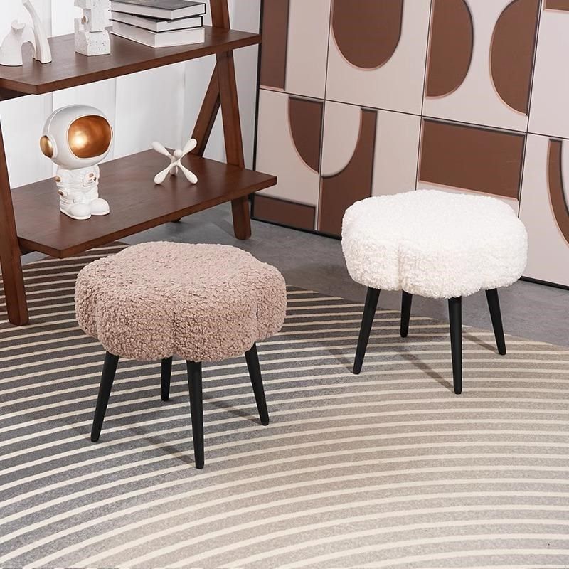 速发云朵化妆凳小尺寸主子室家用梳妆台椅油轻奢高级奶卧风换鞋凳