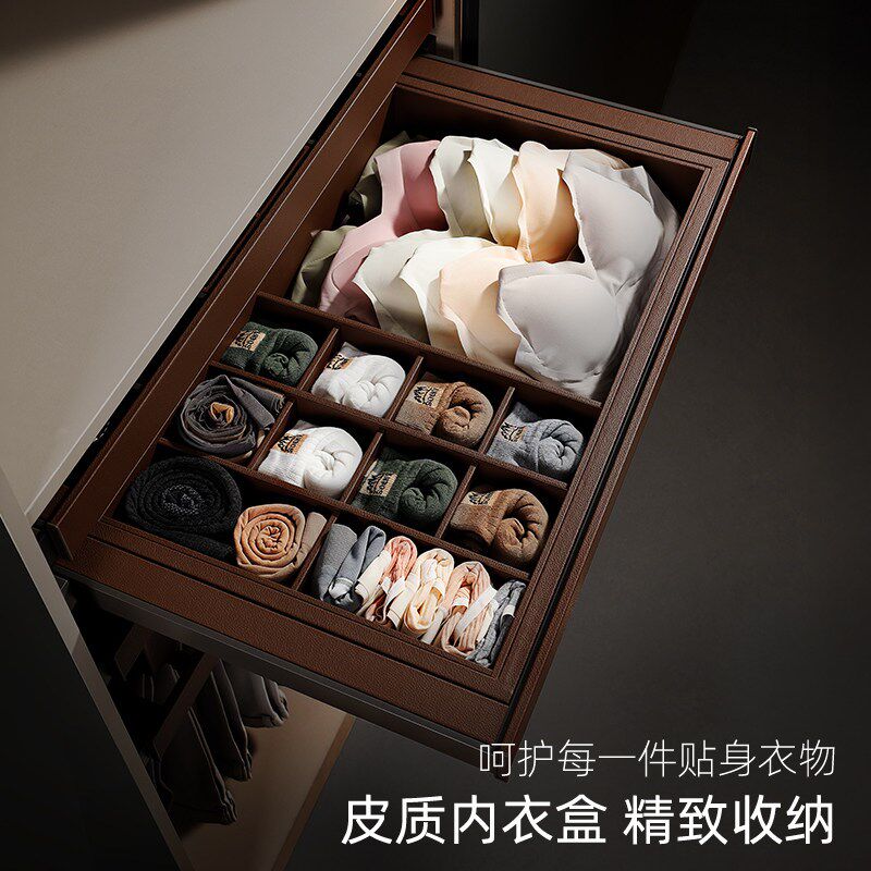 速发衣帽间拉篮衣柜裤架裤抽首饰衣橱内饰品盒多功能储物多层收纳