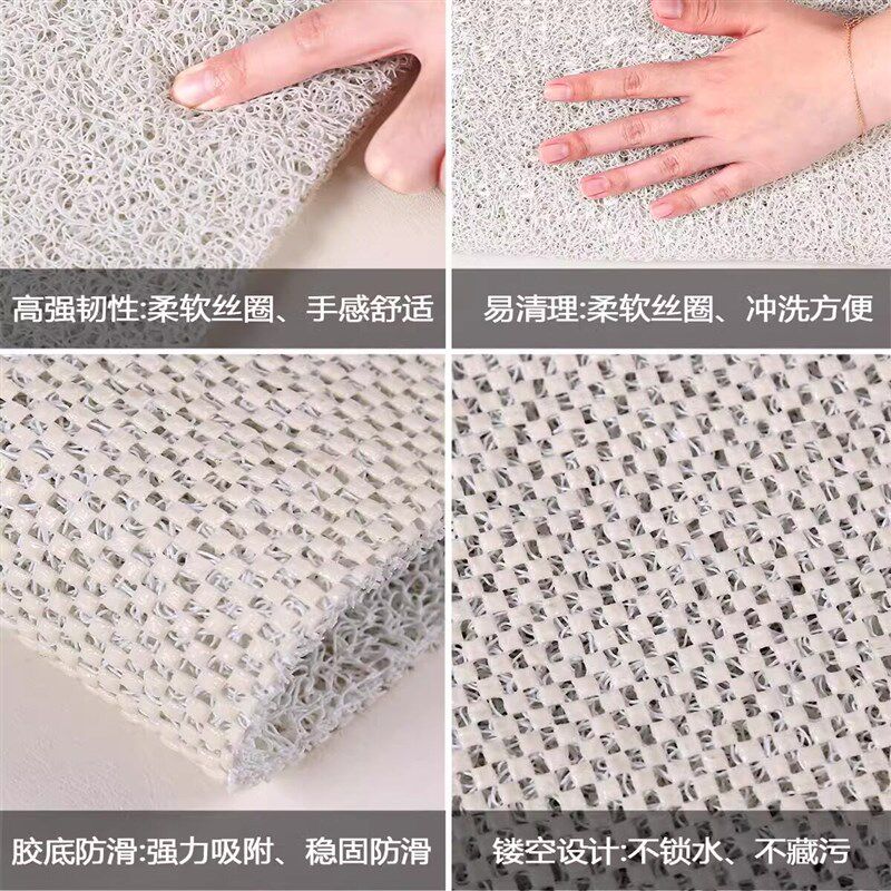 速发浴室防滑垫儿童孕妇洗澡脚垫粉色猫咪镂空沥水垫房卫生间地垫