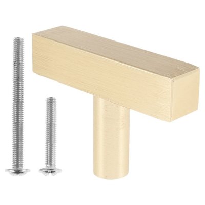 Modern Alloy Black Cabinet Handle Square Furniture T Hardwar