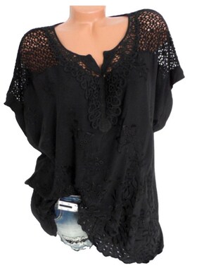 极速woman shirt 2020 V Neck Short Batwing Sleeve Blouse Flor