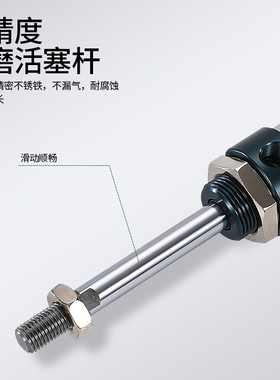 亚德客型铝合金小型迷你气缸MAL16/20/25/32/40*50/75/100-CA气动