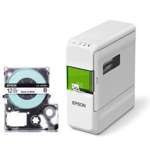 C410便携式 标签打印机家用不干胶标签机厨房收 EPSON 爱普生