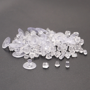 Rubber Earring Backs Silicone Round 200-2000Pcs Ear Plug Blo