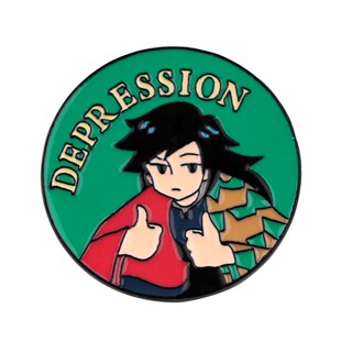 极速Kimetsu No Yaiba Fight Against Depression Soft Enamel Pi