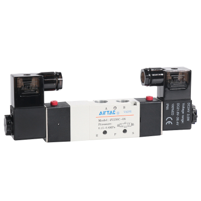 极速亚德客电磁阀4V130C/230C/330C/430C-M5/06/08/10/15三位五通