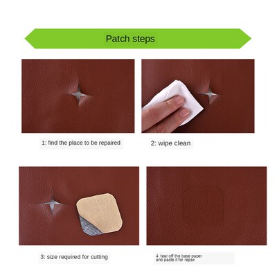 极速1 pcs 60x25cm sofa repair leather patch self-adhesive st