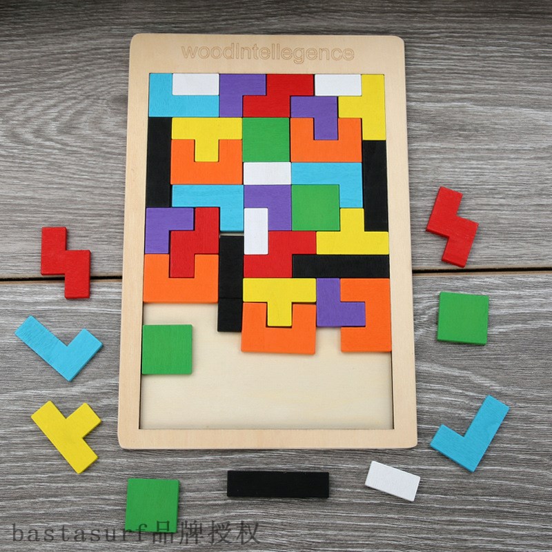 Color Tetris adult intelligence building block puzzle puzzl