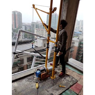 修上料升提升吊机 室内吊运a机220V家用建筑吊沙门窗小型起重机装