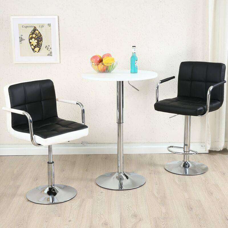 升降吧台椅现代简约高脚凳轻奢家用旋转吧椅前台靠背酒吧椅收银台
