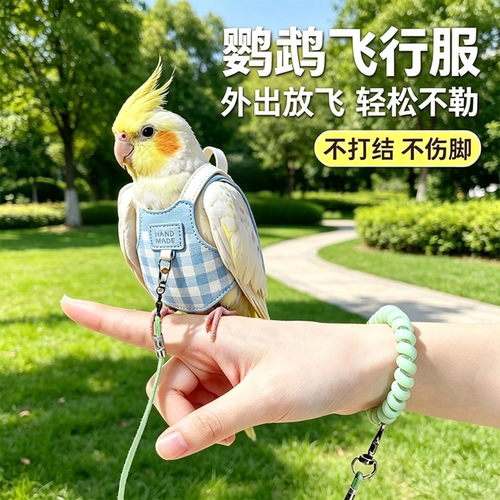 鹦鹉尿不湿屎兜飞行服可栓绳