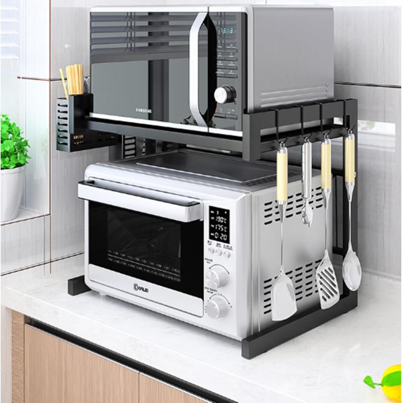 厨房微波炉置物架家用收纳多用多层锅架子烤箱多层支架台面置物架