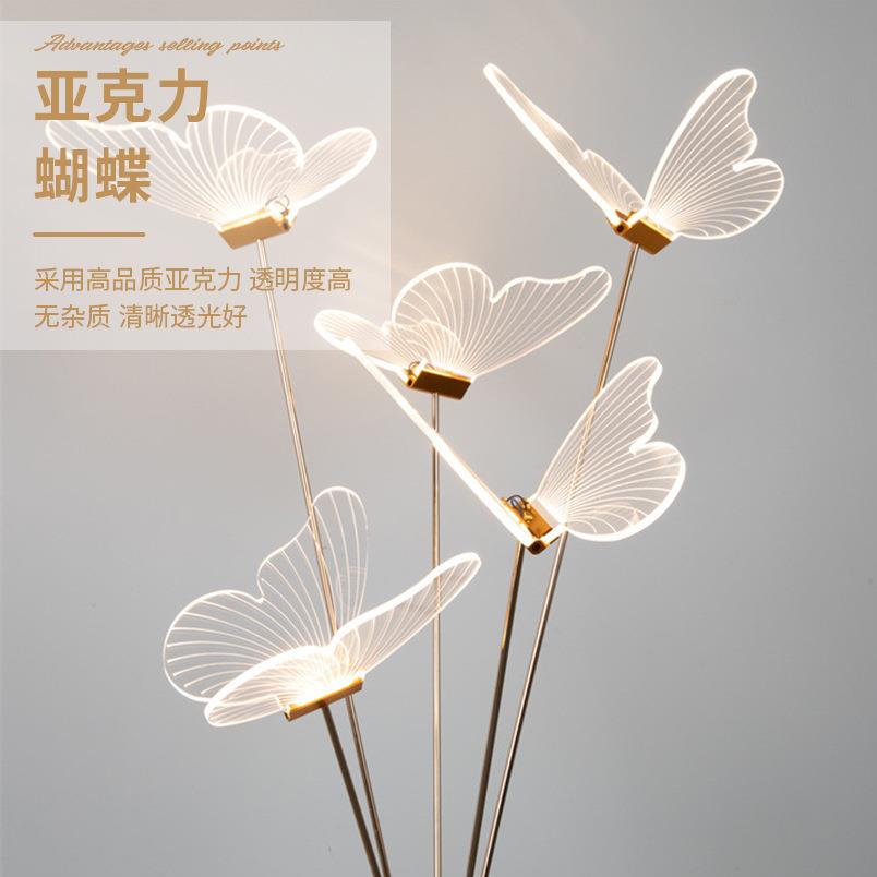 新款婚庆道具蝴蝶路引灯婚礼舞台场地场景布置活动氛围发光路引灯