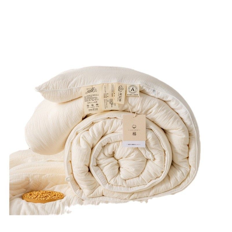 全棉双层纱大豆被厚芯双人被透气冬被被春秋柔软单纯棉学生,床上用品,棉花被,淘宝优惠券,粉丝福利购,淘宝优惠卷