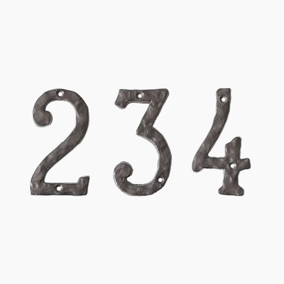 欧式复古大号棕绣锻样铸铁数字立体铁艺民宿门牌号标识Z号数字标