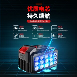 无刷充电电锤三功能锂电池角磨机冲击电钻电动扳手四合一工具套装