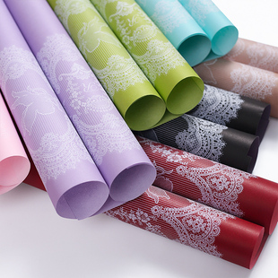 新款爱神立体纸花边纸鲜花花束包装diy包装材料手工花包花材料纸