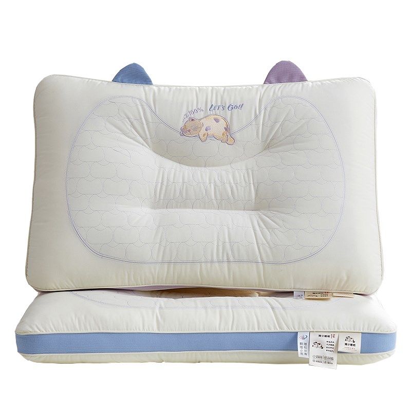 A类全棉儿童枕头护颈椎枕芯宝宝1一3岁助睡眠小学生专用整头一对