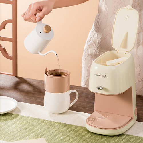 美式咖啡机家用小型可携式全自动办公室滴漏式咖啡机迷你煮泡茶器