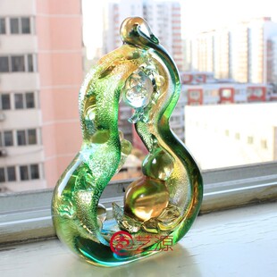 大富大贵小工艺品家居装饰摆件琉璃艺术品葫芦祝寿贺寿送领导同事