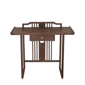 新中式 实木条案黑胡桃木入户玄关桌子靠墙禅意条几仿古门厅玄关柜