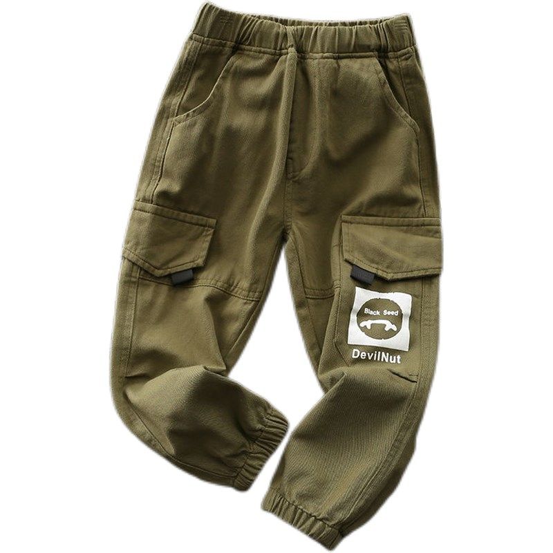 男童工装裤2022春秋夏季长裤中大童休闲中裤儿童百搭纯棉时尚薄款,童装/婴儿装/亲子装,裤子,淘宝优惠券,粉丝福利购,淘宝优惠卷