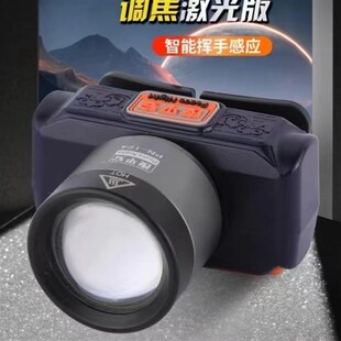 夜平安PN124伸缩变焦红外线感应LED头灯强光充电超亮钓鱼修车矿灯