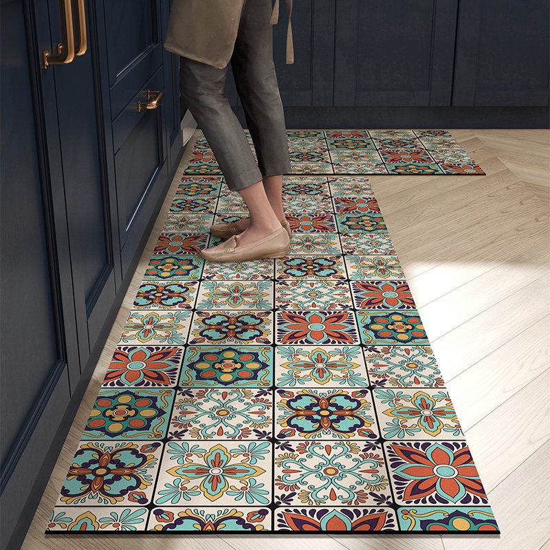 厨房专用硅藻泥地垫防水防油污吸水防脏地毯美式免洗门口防滑脚垫,居家布艺,厨房地垫,淘宝优惠券,粉丝福利购,淘宝优惠卷