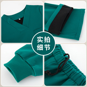 加绒洗手衣女加厚长袖 医生口腔牙科工作服刷手衣手术 弹力医护冬季