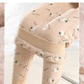 校服内穿保暖裤 高腰棉裤 冬季 显瘦加绒加厚妈妈秋裤 修身 蚕丝裤