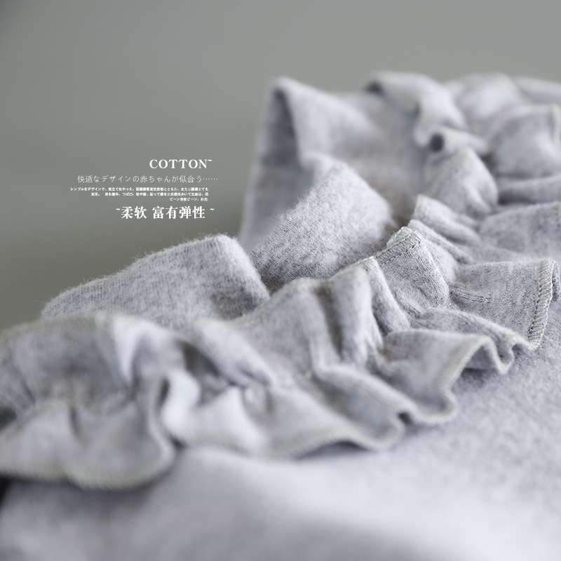 女宝宝花瓣领纯棉加厚打底衫儿童秋冬百搭洋气中高领长袖T恤上衣