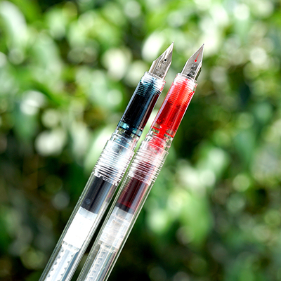 【送*彩墨】BANMI班米真透明钢笔 彩色墨水金粉彩墨钢笔含吸墨