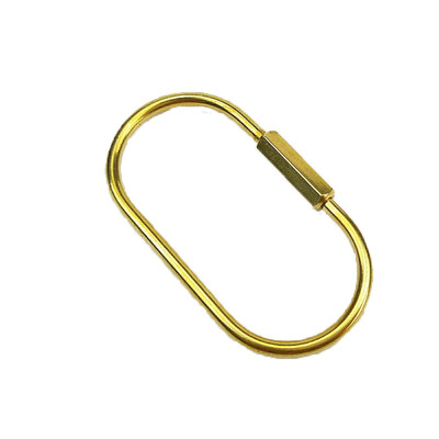 纯铜钥匙圈环大号复古创意简约半圆形D型U型大容量汽车钥匙扣防丢