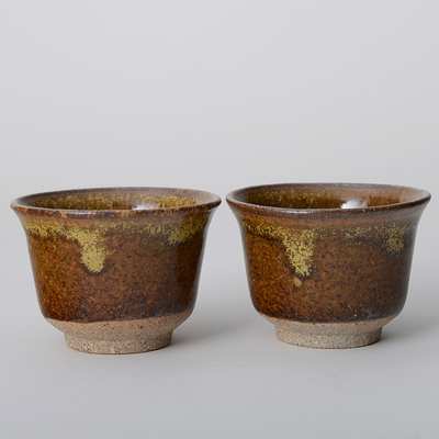 PTLIFE平田 粗陶功夫茶杯茶具 斗笠杯小杯子 闻香杯品茗杯个人杯