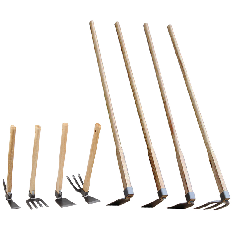 小锄头家用种菜除草神器挖地多功能农用工具大全户外松土老式农具