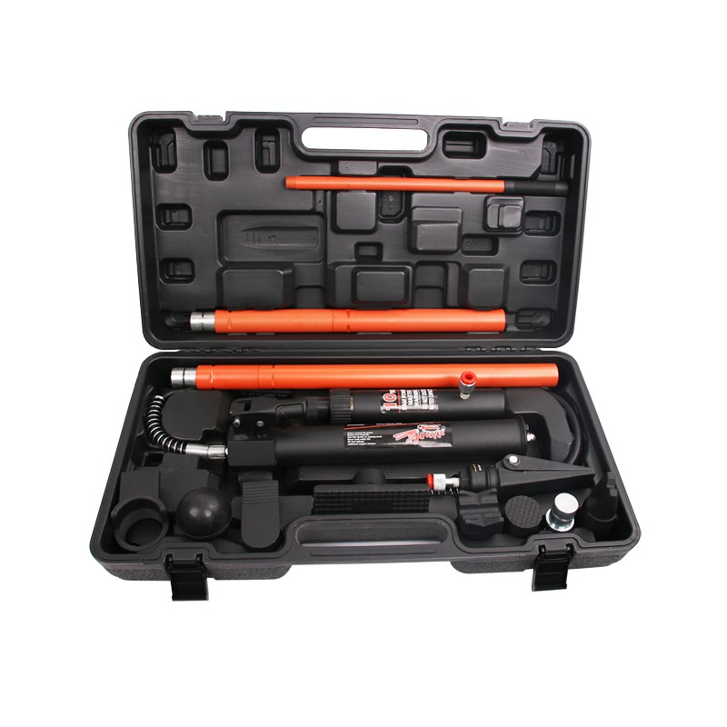 汽车钣金顶液压分离式千斤顶套装10T吨两件式4T接杆组合千斤顶20T