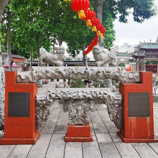 汉白玉花岗岩石雕梁坊牌楼园林广场景区户外石狮瑞兽寺庙文化摆件