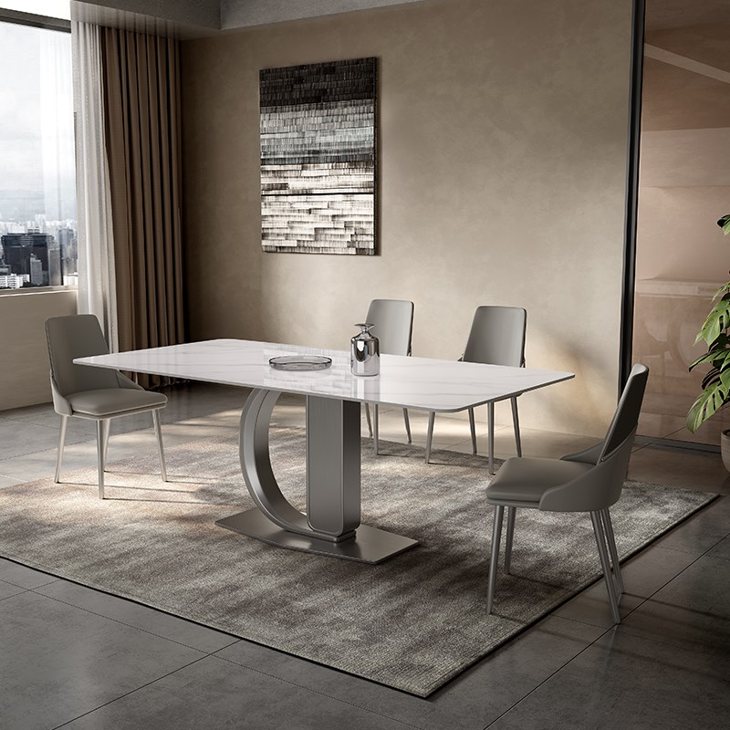 意式极简餐椅轻奢家用酒店餐厅椅书桌梳妆高端设计师样板间皮椅子