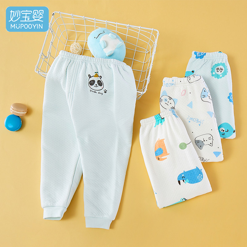 婴儿保暖秋裤三层夹棉秋冬裤子宝宝纯棉单条男童女童加厚打底开档,童装/婴儿装/亲子装,保暖裤,淘宝优惠券,粉丝福利购,淘宝优惠卷