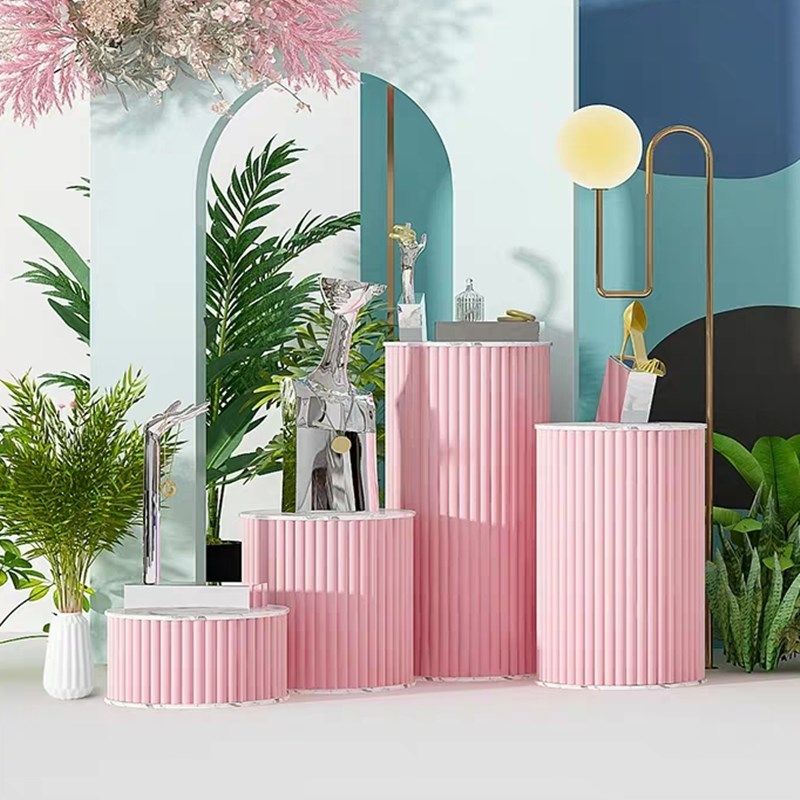 服装店橱窗展示台网红圆形流水台高低鞋包装饰品陈列摆台婚庆展台,商业/办公家具,服装展示架,淘宝优惠券,粉丝福利购,淘宝优惠卷