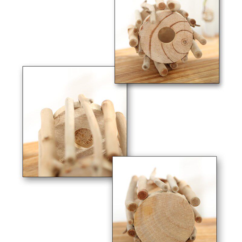 花瓶水培植物实木玻璃器皿室内绿植花卉创意桌面花盆摆件新品包邮