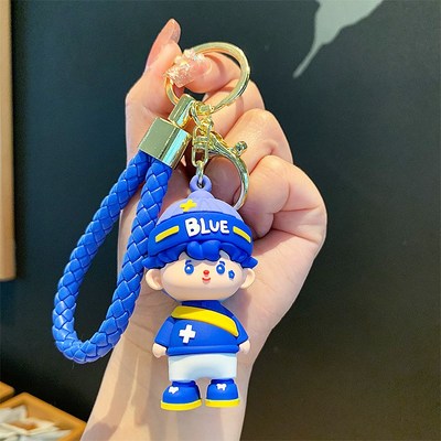创意可爱钥匙扣男士网红卡通情侣一对汽车钥匙链圈女款背书包挂饰