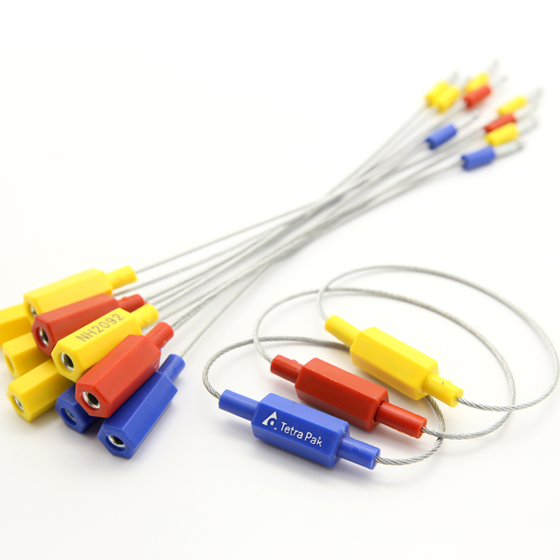 集装箱施封锁货柜车油罐车一次性钢丝铅封插销式封条物流封签扎带