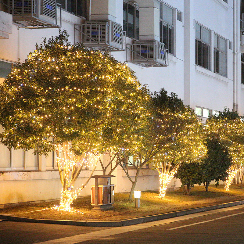 LED缠树超亮高防水加粗闪灯灯串满天星灌胶装饰街道绕树亮化灯串