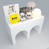 服装 店货架展示架 店展示桌网红流水台M形中岛桌子中间展示台女装