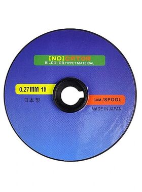 日本制目印线荧光红黄双色目印子线导线飞蝇钓若虫钓法指示子线