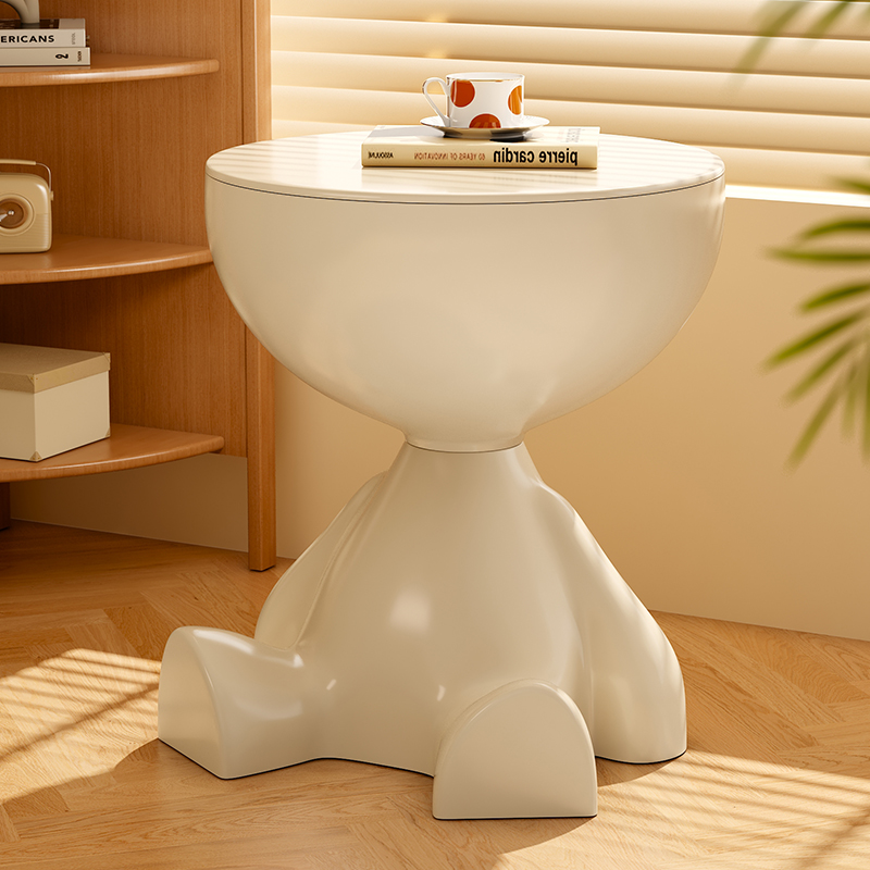 速发创意沙发边几可移物茶几奶油风简家约用客厅圆桌边桌小桌子置