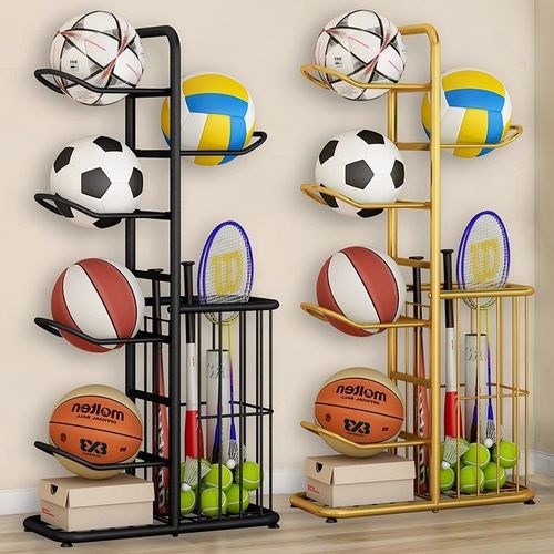 速发整球收纳架家用室内摆易足球排球篮理收纳筐儿童球类简放置物